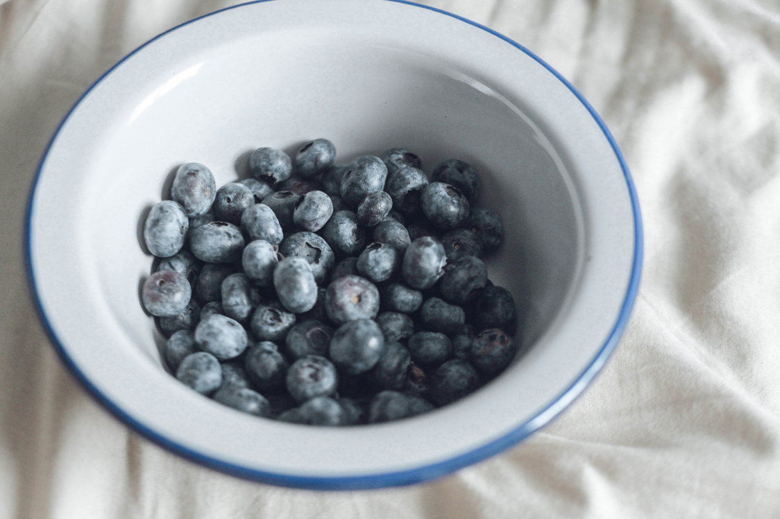 Blueberries in a bowl